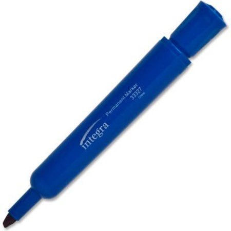 INTEGRA Integra„¢ Permanent Marker, Chisel, Blue Ink, Dozen 33327